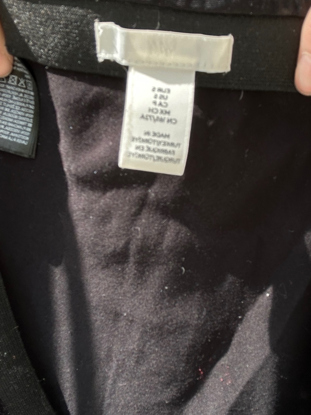 Black satin maxi skirt - Picture 2 of 2